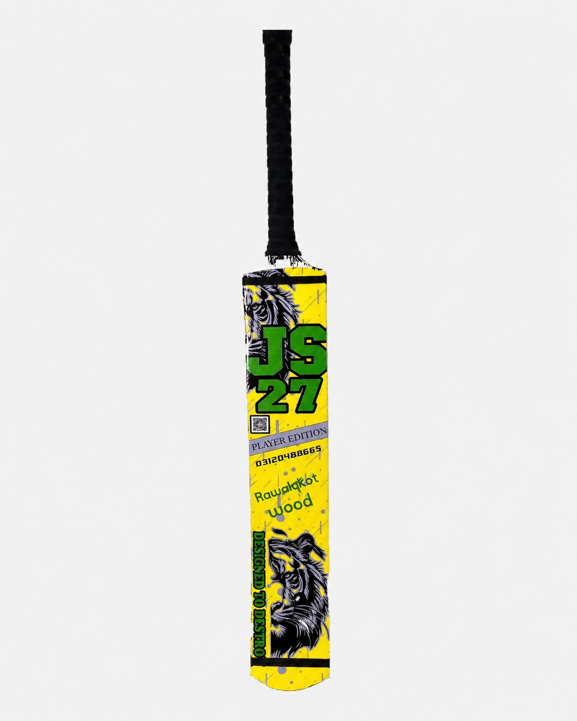 JSONS Sports Rawalakot Wood Cane Handle Tape Ball Bat