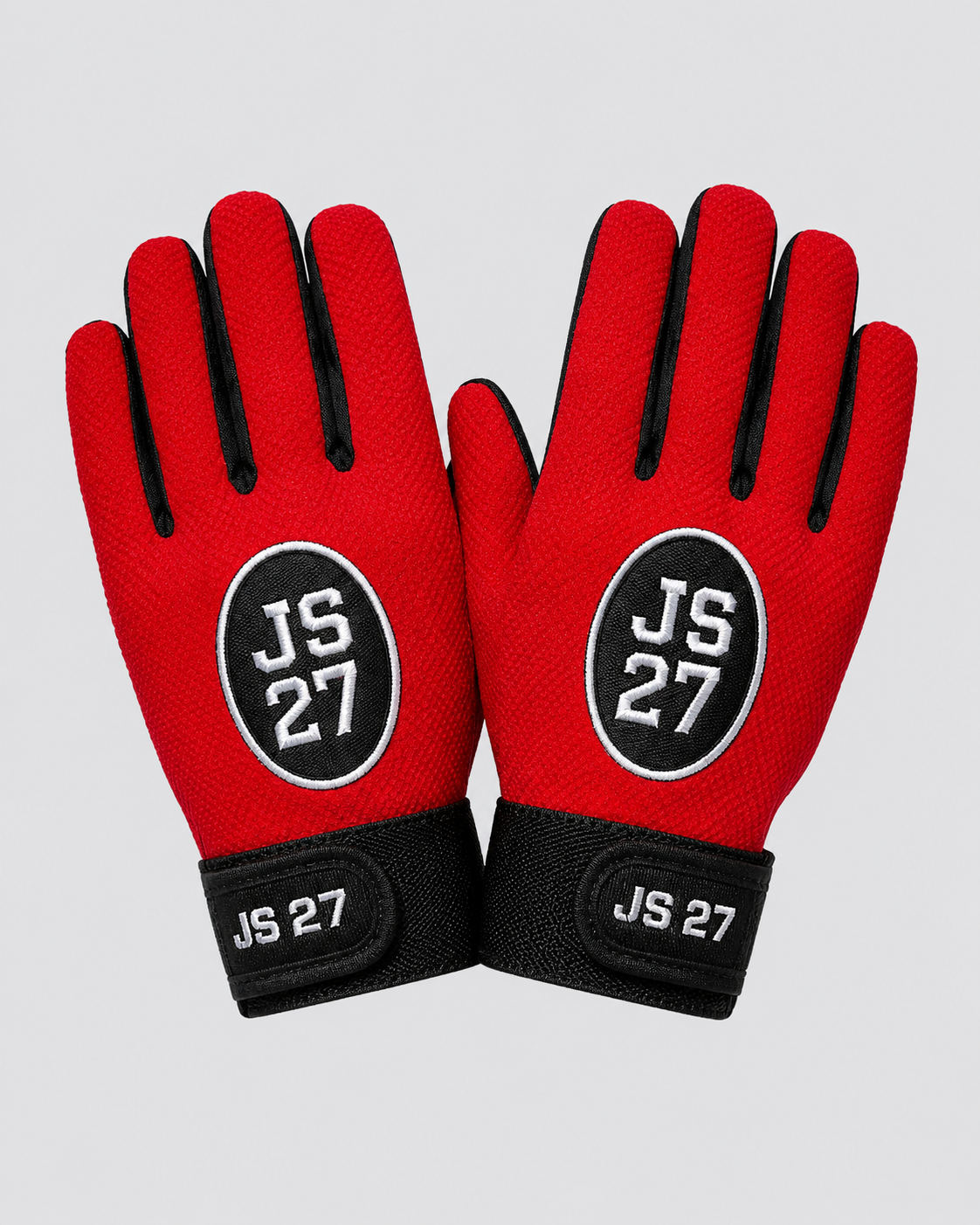 JSONS Sports JS27 Pro Grip Cricket Gloves – Red