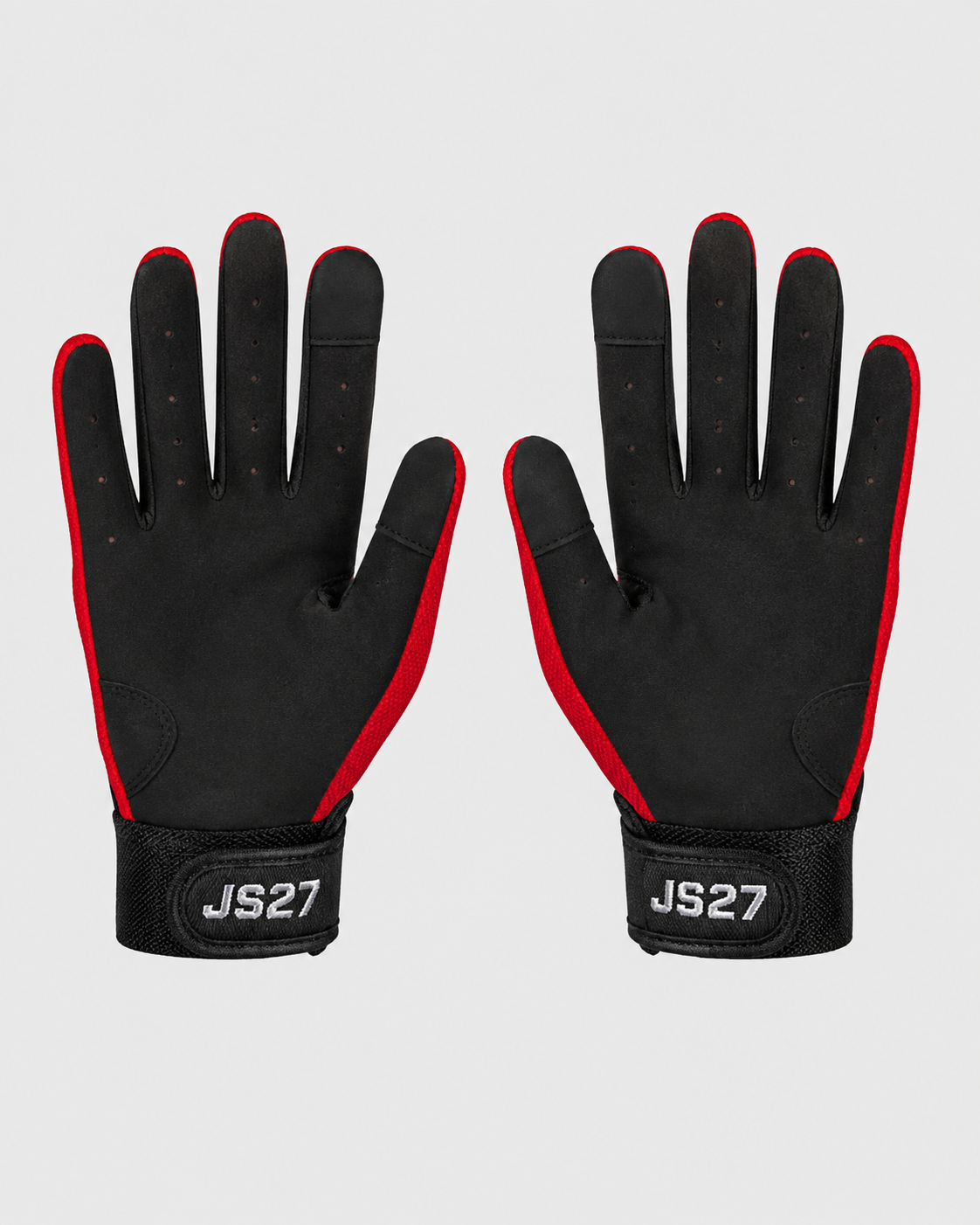 JSONS Sports JS27 Pro Grip Cricket Gloves – Red