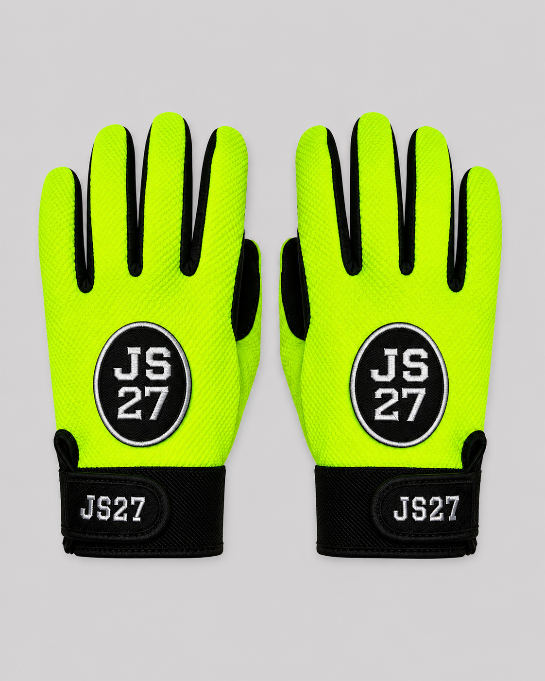 JSONS Sports JS27 Pro Grip Cricket Gloves – Neon Green